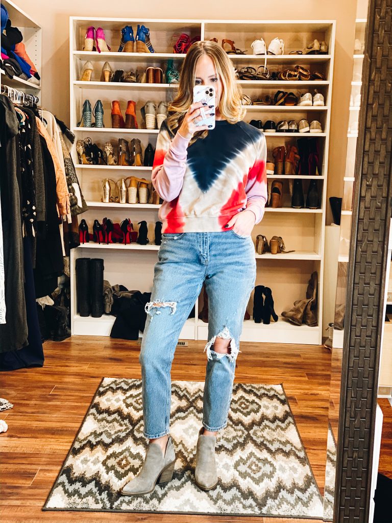 Tie Dye Fashion Favorites featured by top Pittsburgh mom fashion blog, Fashionably Late Mom