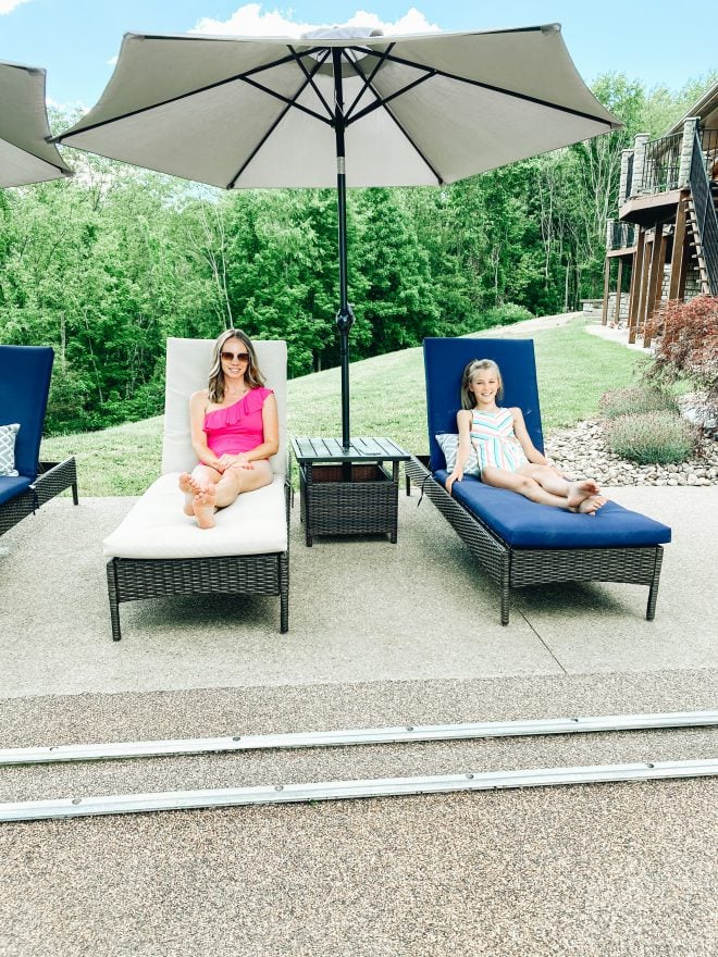 Mommy and Me Swimwear on Amazon featured by top Pittsburgh mom fashion blogger, Fashionably Late Mom
