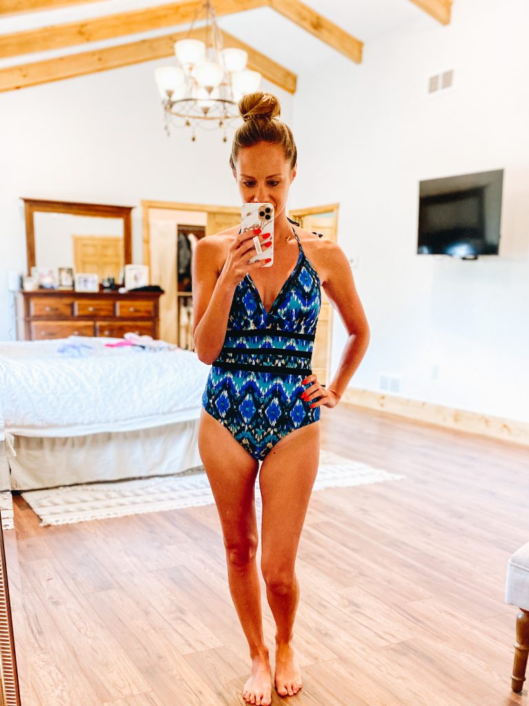 Mommy and Me Swimwear on Amazon featured by top Pittsburgh mom fashion blogger, Fashionably Late Mom