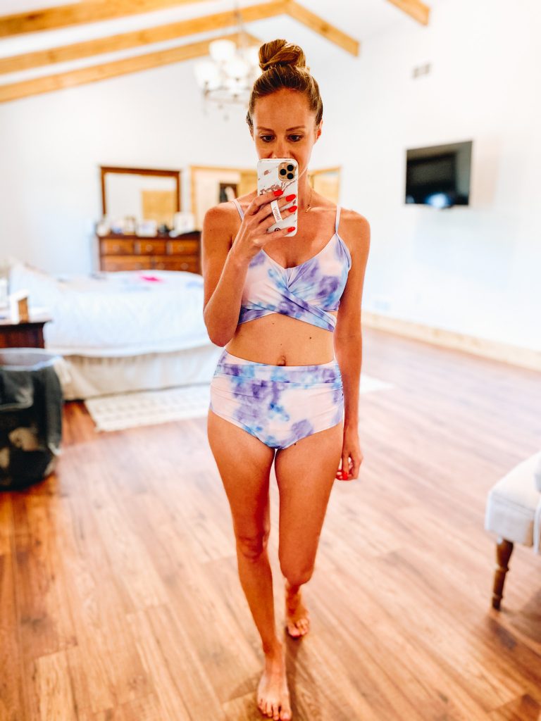 Mommy and Me Swimwear on Amazon featured by top Pittsburgh mom fashion blogger, Fashionably Late Mom