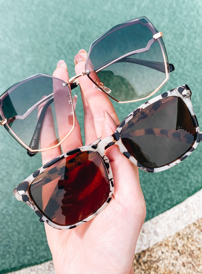 Top 6 Amazon Sunglasses for Women featured by top Pittsburgh fashion blogger, Fashionably Late Mom