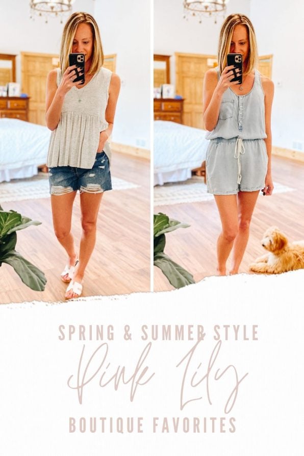 Pink Lily Boutique Favorites for Spring and Summer featured by top Pittsburgh fashion blogger, Fashionably Late Mom