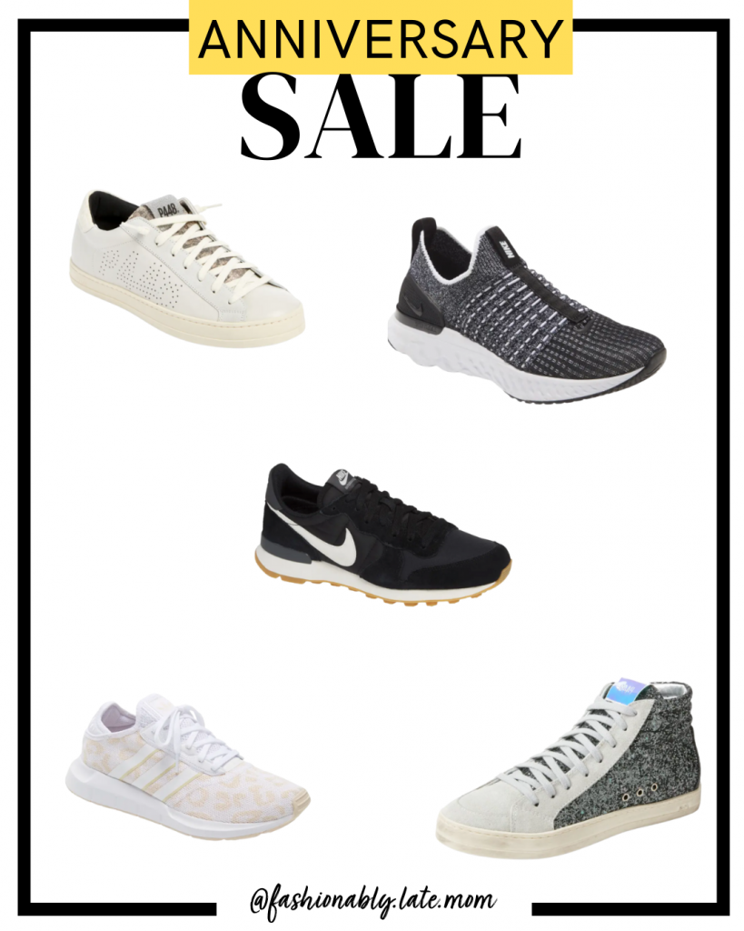 nordstrom anniversary sale, sneakers, nike, p448, adidas, fall style, women's booties, women's sneakers
