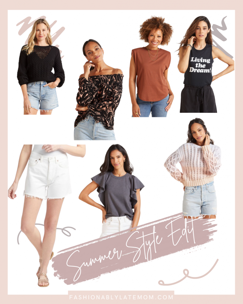 CLICK TO READ MORE://
White Shorts: Summer Style Edit from Evereve! The best shorts that are worth the splurge!
Agolde shorts, summer style, LTK blogger, over 30 fashion, casual style, mom style, Tory Burch sandals, graphic tee, blouse, | White Denim Shorts by popular Pittsburgh fashion blog, Fashionably Late Mom: collage image of white denim shorts, light wash denim shorts, grey flutter sleeve shirt, white knit sweater, living the dream black tank top, red brown padded shoulder tank top, off the shoulder Black and Tan blouse, and black crochet neck blouse.