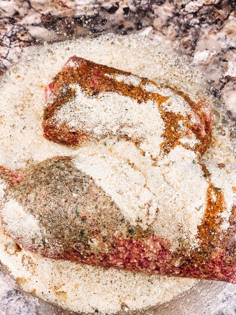 sweet and spicy meatloaf, dinner ideas, family dinner recipe, meatloaf recipe | Sweet and Spicy Meatloaf by popular Pittsburgh lifestyle blog, Fashionably Late Mom: image of an uncooked meatloaf. 