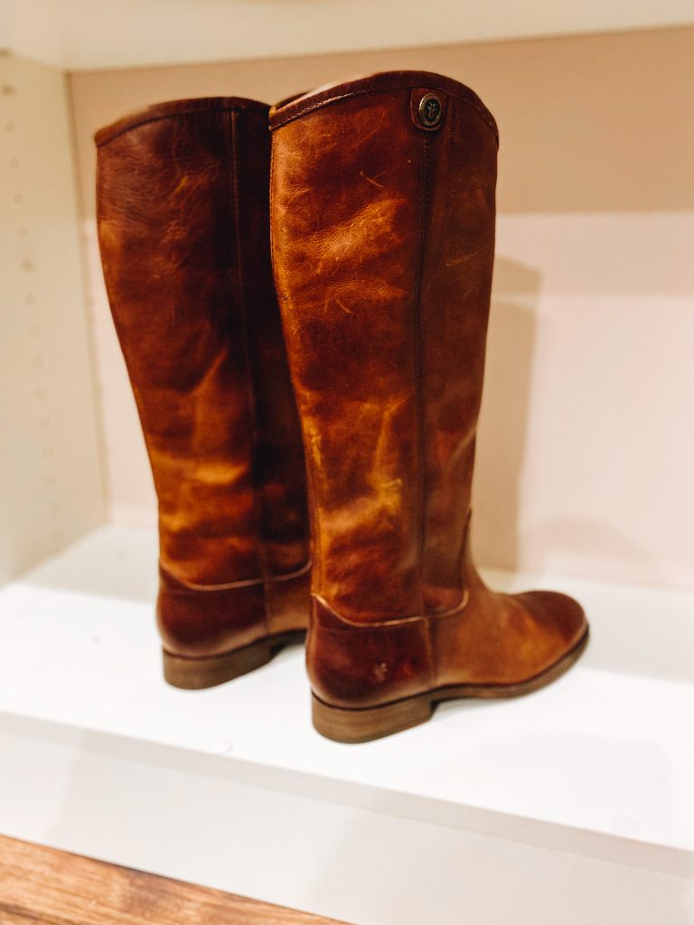 Frye Riding Boots for Fall featured by top Pittsburgh mom fashion blogger, Fashionably Late Mom