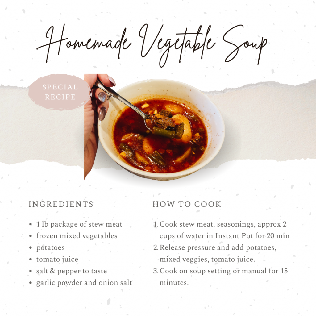 Quick and Easy Homemade Vegetable Soup Recipe featured by top  PA lifestyle blogger, Fashionably Late Mom