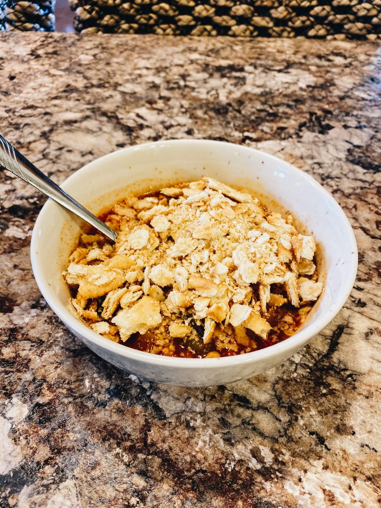 Quick and Easy Homemade Vegetable Soup Recipe featured by top PA lifestyle blogger, Fashionably Late Mom