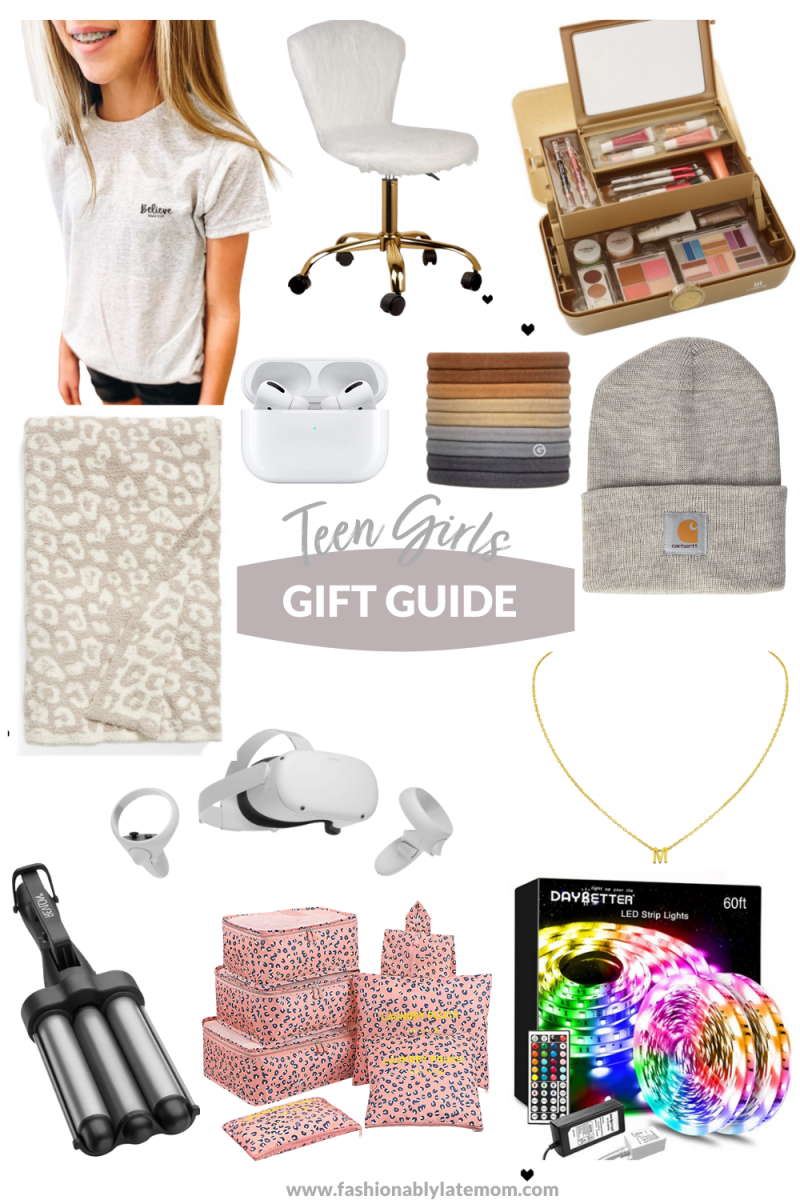12 Unique Gift Ideas for Teen Girls, a gift guide featured by top Pittsburgh lifestyle blogger, Fashionably Late Mom