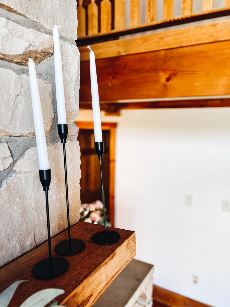 matte black candlesticks. amazon home