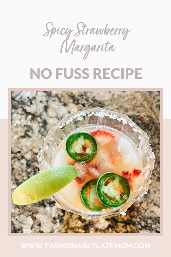 spicy strawberry margarita, cocktail recipe