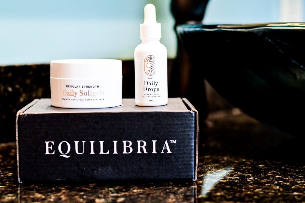 CBD for women, Equilibria CBD, CBD Drops, CBD softgels
