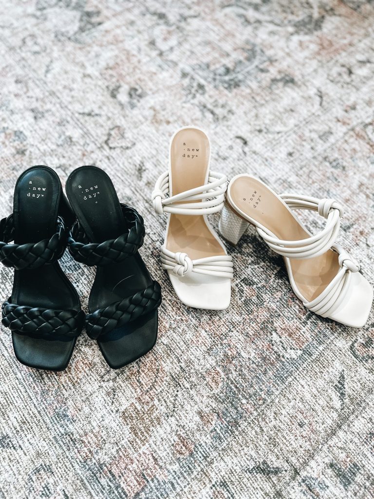 target sandals, braided heeled sandals, ivory sandals