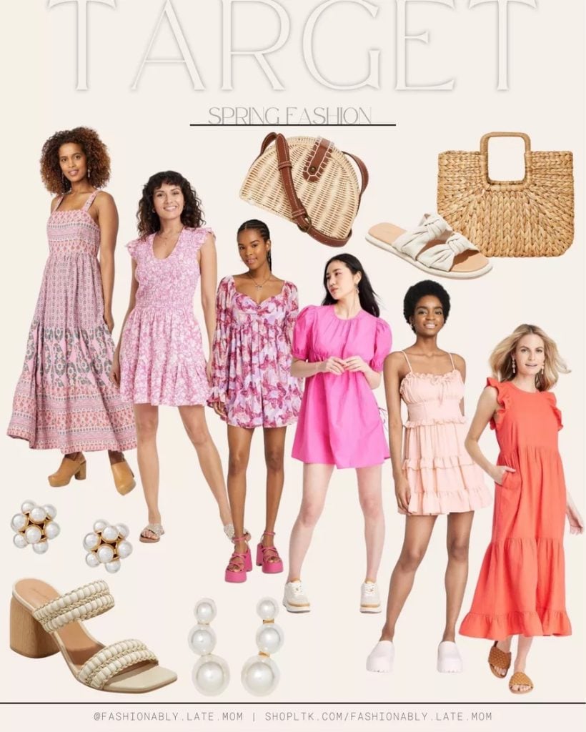 target spring dresses, sandals, handbags, jewelry, easter dresses