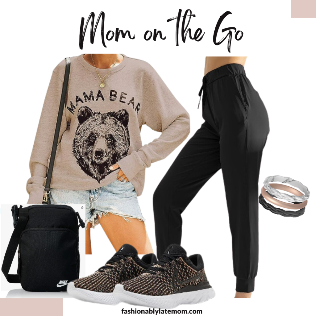 casual mom outfit, fall transition outfit from Amazon