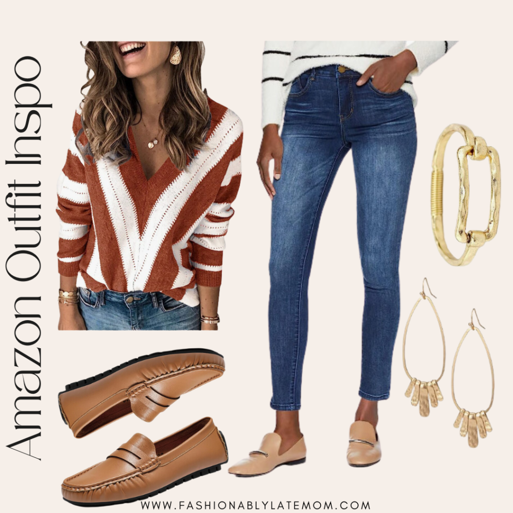 fall casual outfit idea, fall transition outfits from Amazon