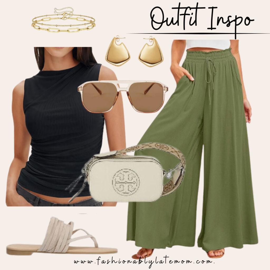 graduation outfit ideas, flowy pants