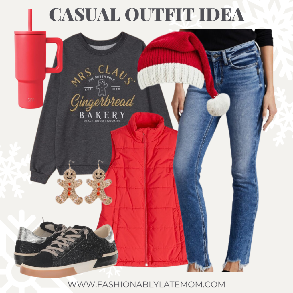 puffer vest styling, women’s fall fashion, puffer vest outfit ideas, how to wear puffer vests, winter layering tips, fall outfit inspiration for women, fashionably late mom