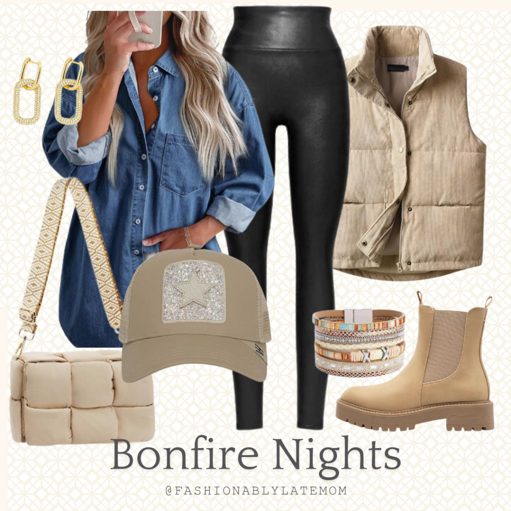 puffer vest styling, women’s fall fashion, puffer vest outfit ideas, how to wear puffer vests, winter layering tips, fall outfit inspiration for women, fashionably late mom