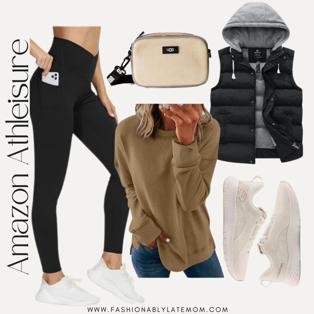 puffer vest styling, women’s fall fashion, puffer vest outfit ideas, how to wear puffer vests, winter layering tips, fall outfit inspiration for women, fashionably late mom
