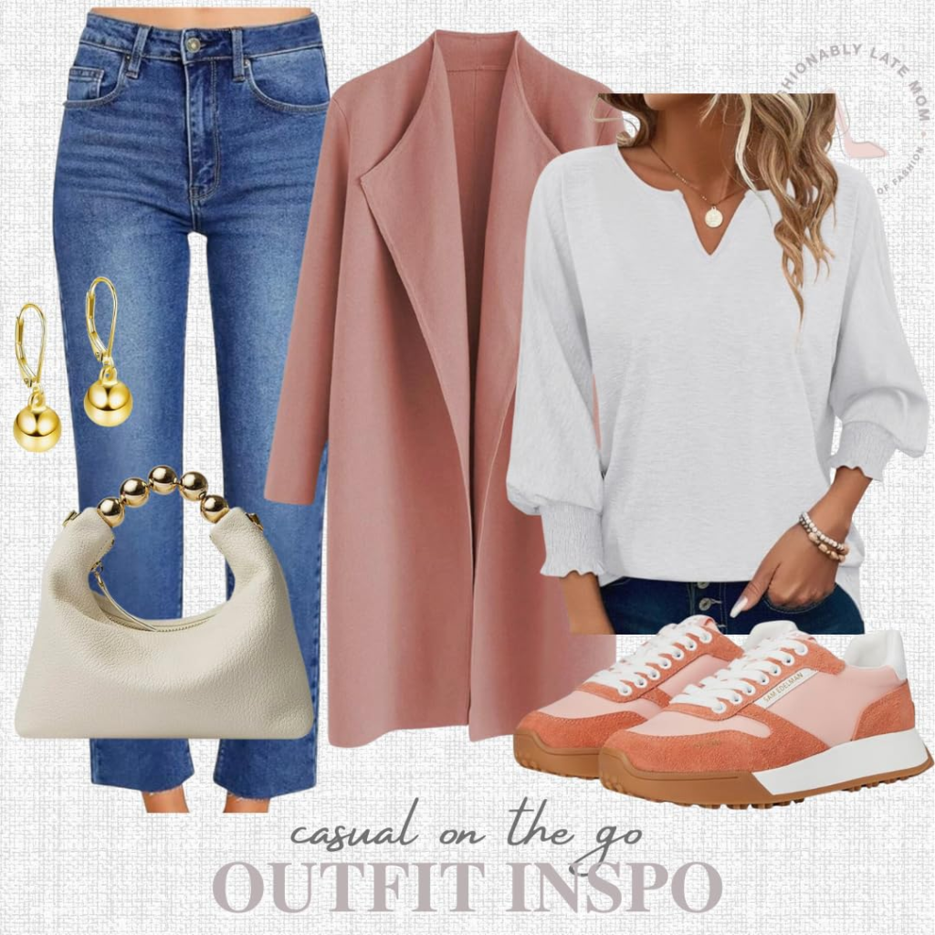 women's casual outfit idea, women's sneakers