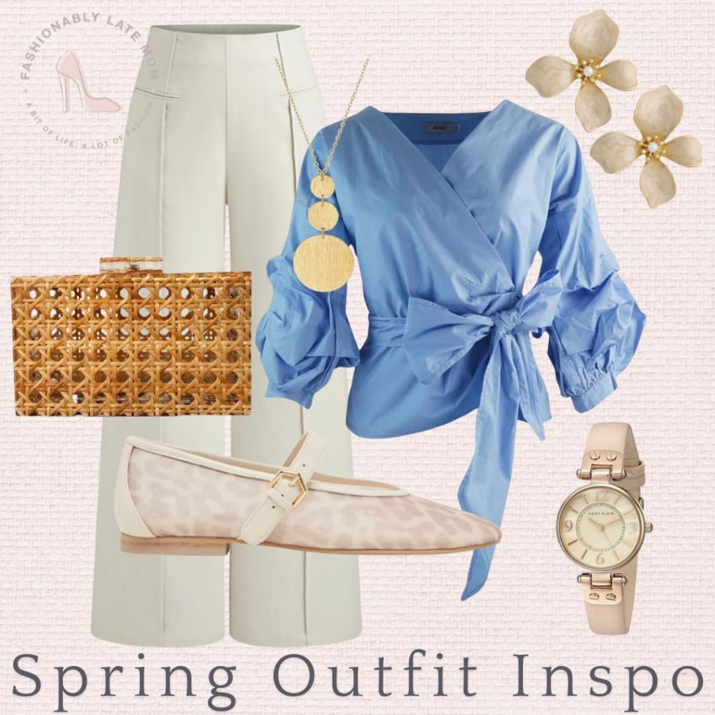 how to style mesh ballet flats for women, spring outfit idea, dolce vita, workwear