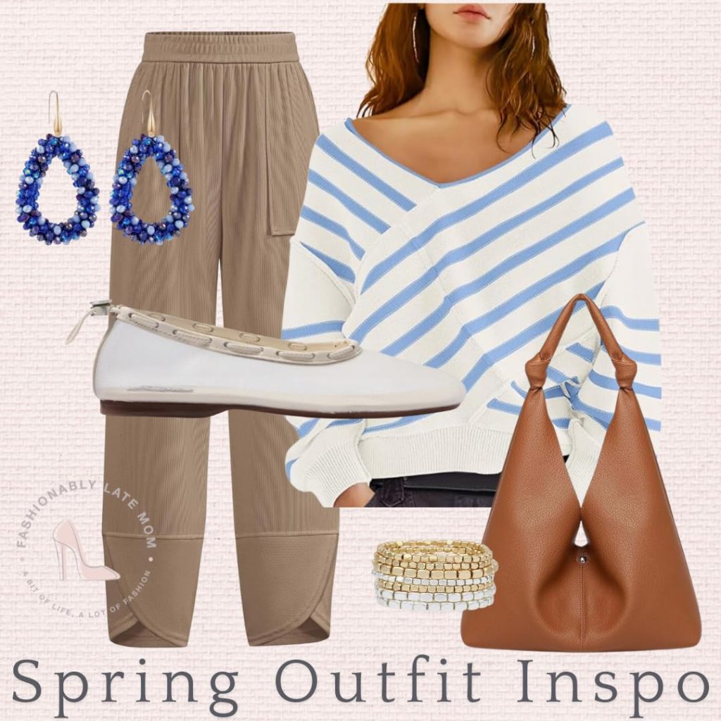 casual outfit idea, comfortable pants for women, how to style mesh ballet flats for women