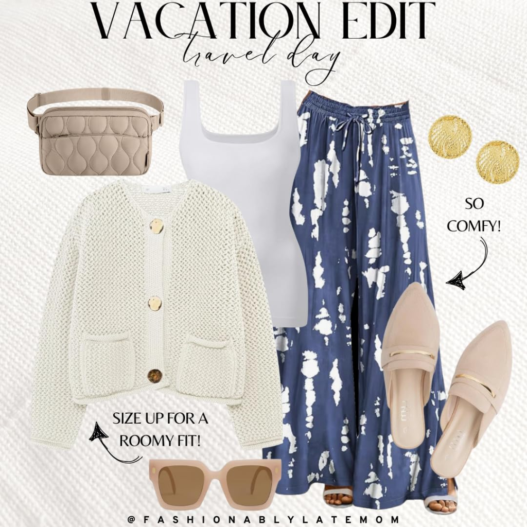 Click to shop a chic and cozy layer outfit for the airport