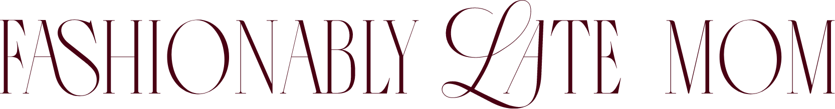 fashionably late mom main long logo