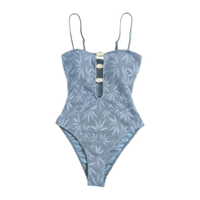 FLORAL BLUE SWIMSUIT