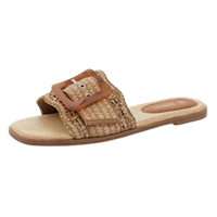 RAFFIA BELT SANDALS