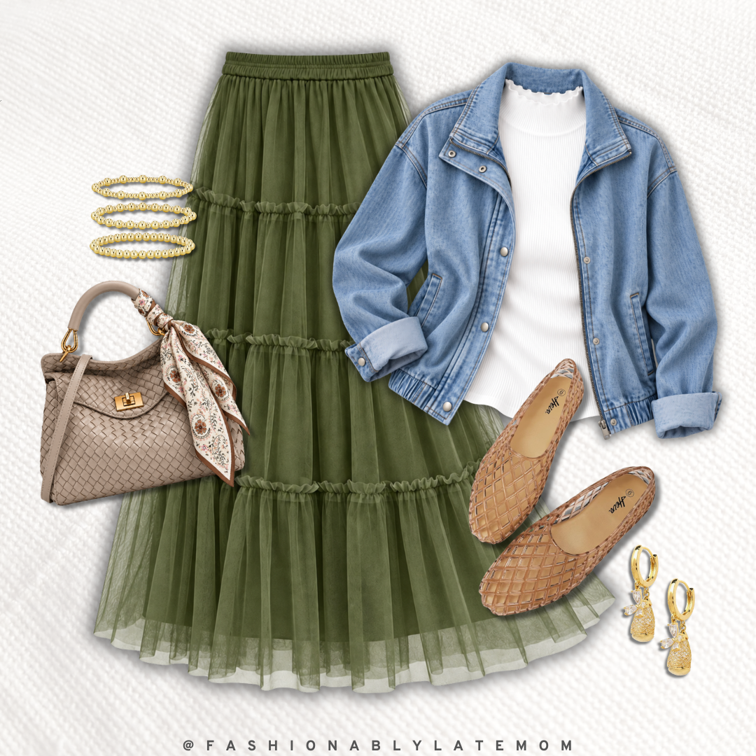 Top outfit this week on Amazon from Fashionably Late Mom